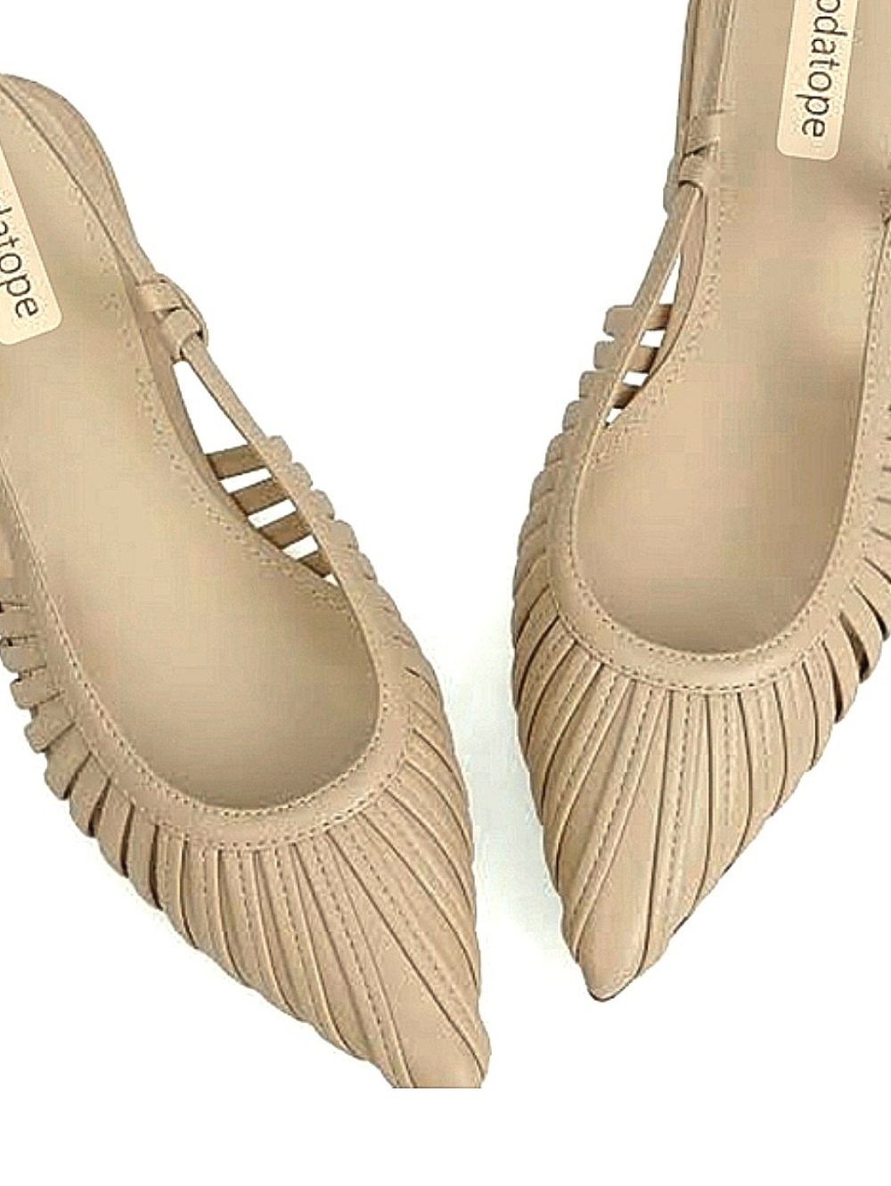 MODATOPE Slingback Pointed Toe Flats